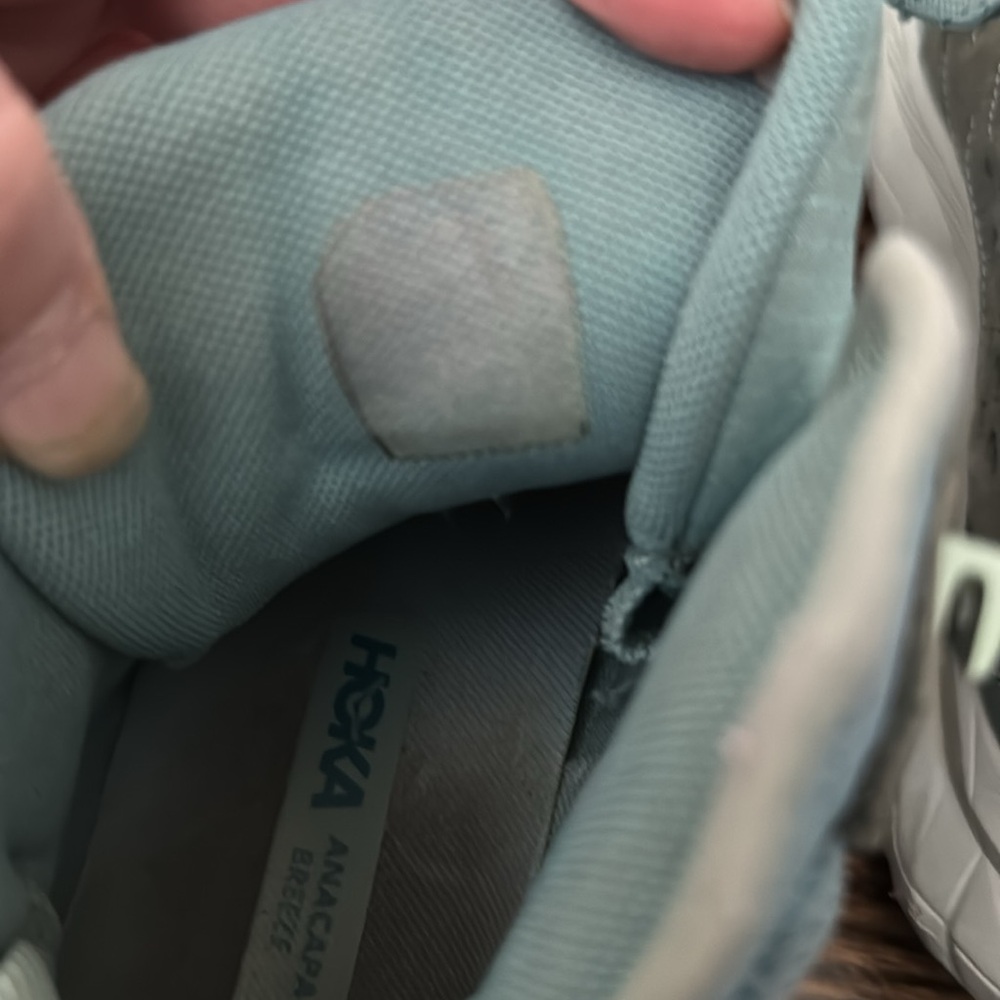 Hoka Women's Teal and Aqua Trail Running Shoes - Picture 10 of 16